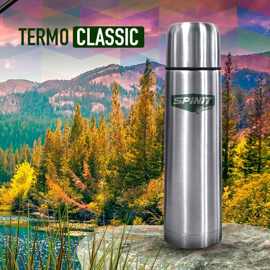 Termo de Acero Inoxidable Spinit Classic 1 Litro