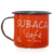 Caneca esmaltada "Subaca café aqui dentro" na internet