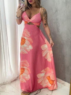 Imagem do Vestido longo rosas