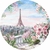 Painel redondo tema: PARIS - Stamp Store