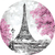 Painel redondo tema: PARIS - comprar online
