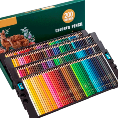 Lápis de Cor profissional - 200 cores base óleo