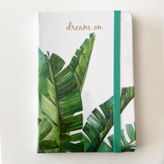 Caderno capa dura - Folhas Tropicais