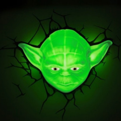 Luminária Mestre Yoda - 3D Star Wars - Disney - Falabellas