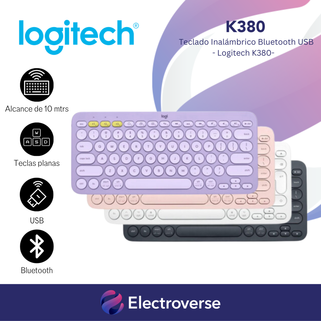 Teclado Bluetooth Logitech K380 multi divice - El Punto de la Impresora