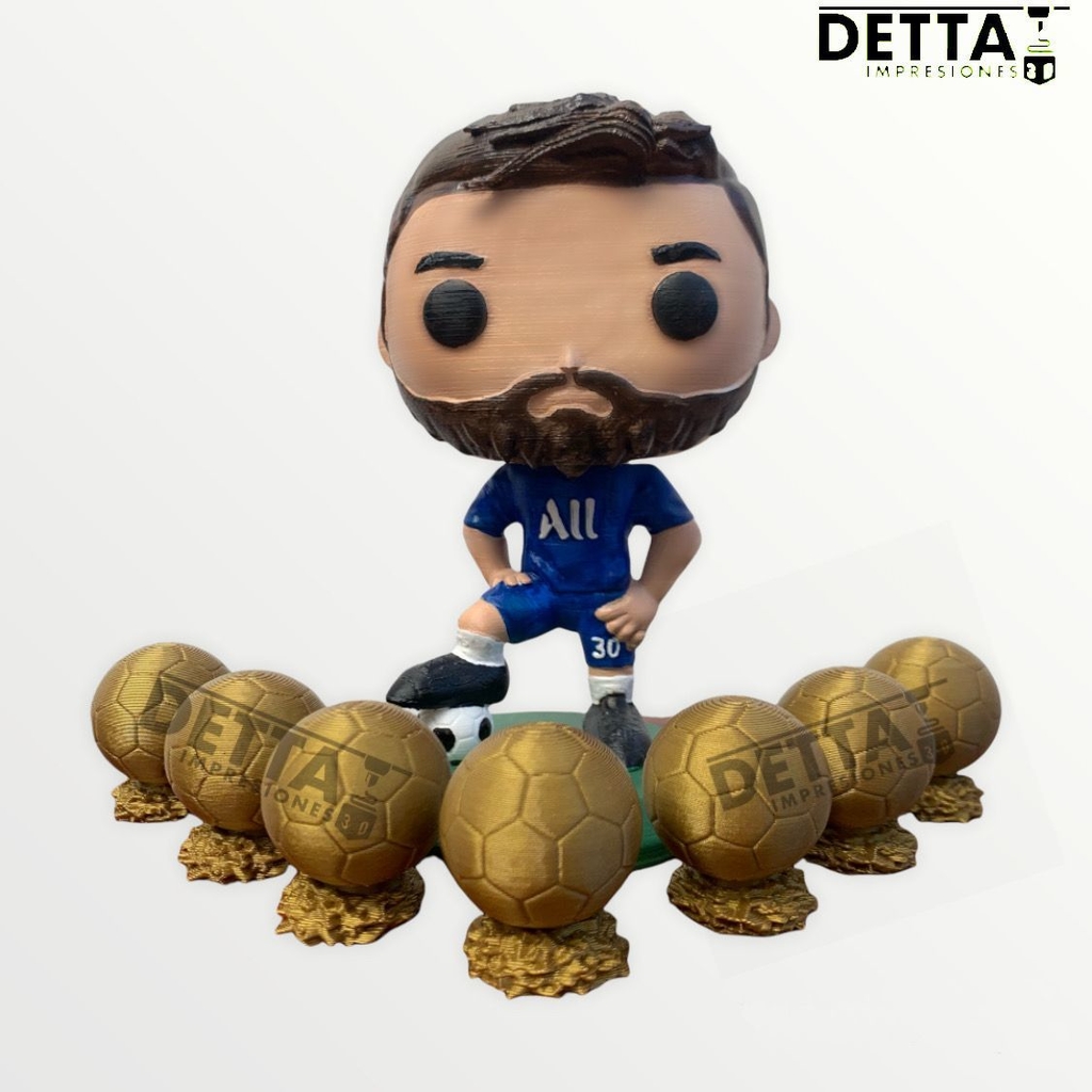 Funko Messi 7 balones de oro - Comprar en Detta 3D