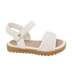 Sandalia Catania Blanco Glitter Bebe