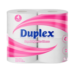 PAPEL HIGIENICO BLANCO DUPLEX 4U 30M