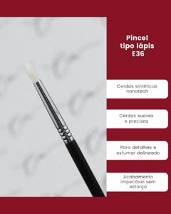 Pincel de precisão tipo lápis E36 cerdas sintéticas nanotech - comprar online