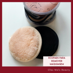 Ecopads para remoção de maquiagem (2 ecopads + estojo)
