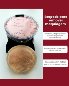 Ecopads para remoção de maquiagem (2 ecopads + estojo) - comprar online