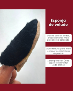 Esponja de veludo dupla textura - comprar online