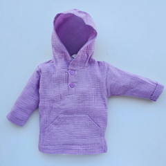 BUZO CAPUCHA DE BABY COTTON LILA