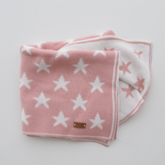 MANTA REVERSIBLE STARS ROSA