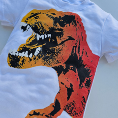 REMERA NIÑO DINO REX BLANCA - comprar online