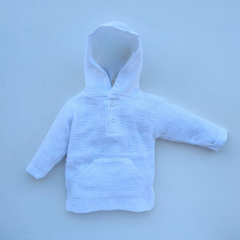 BUZO CAPUCHA DE BABY COTTON BLANCO