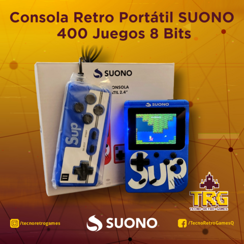 Consola Retro Portátil de 400 Juegos 8 Bits, todos clásicos SUONO