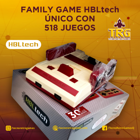 Consola retro Family Game con 518 Juegos Clásicos, Nuevo modelo