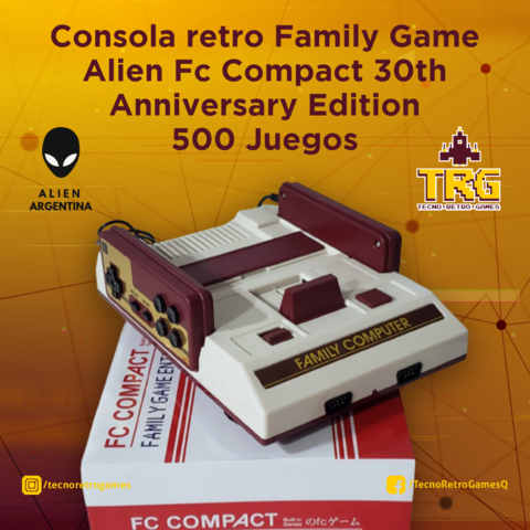 Consola retro Family Game Alien Fc Compact 30th Anniversary Edition 500 Juegos
