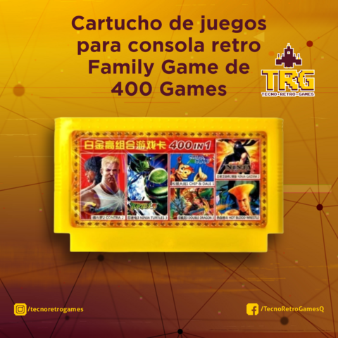 Cartucho de juegos para consola retro Family Game de 400 Games