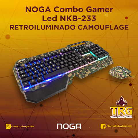 COMBO TECLADO Y MOUSE GAMER NOGA NKB-233