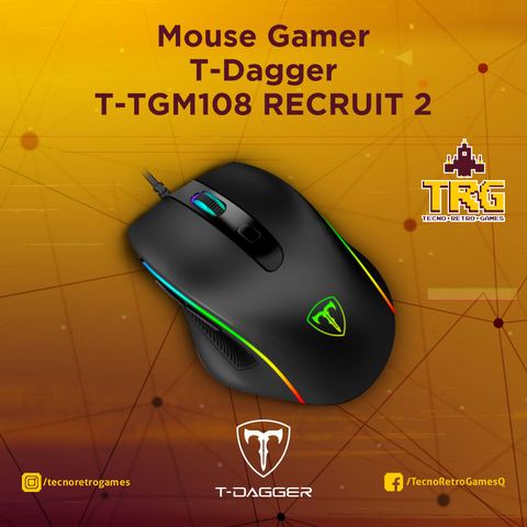 Mouse Gamer T-Dagger T-TGM108 RECRUIT 2