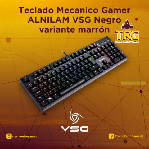 Teclado Mecanico Gamer ALNILAM VSG Negro variante marron