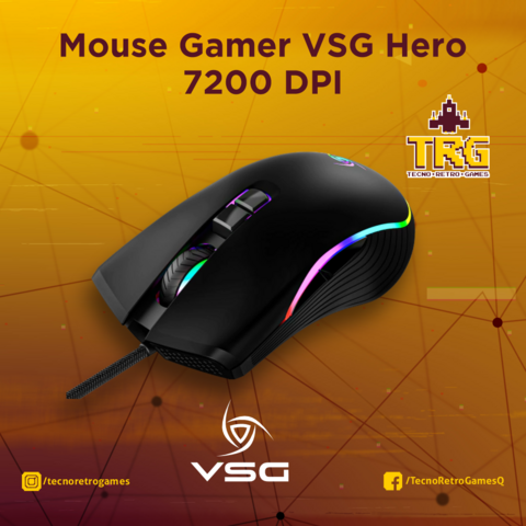 Mouse Gamer Vsg Hero 7200 Dpi