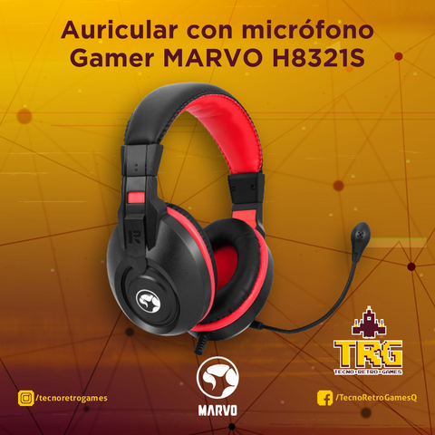 Auricular Con Micrófono Gamer Marvo H8321S