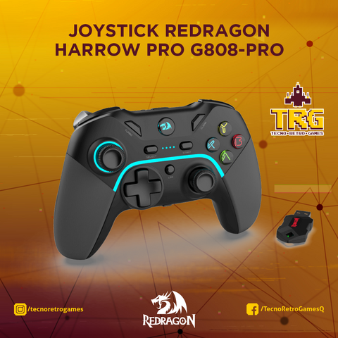 JOYSTICK REDRAGON HARROW PRO G808-PRO PC (DInput y XInput), PlayStation 3