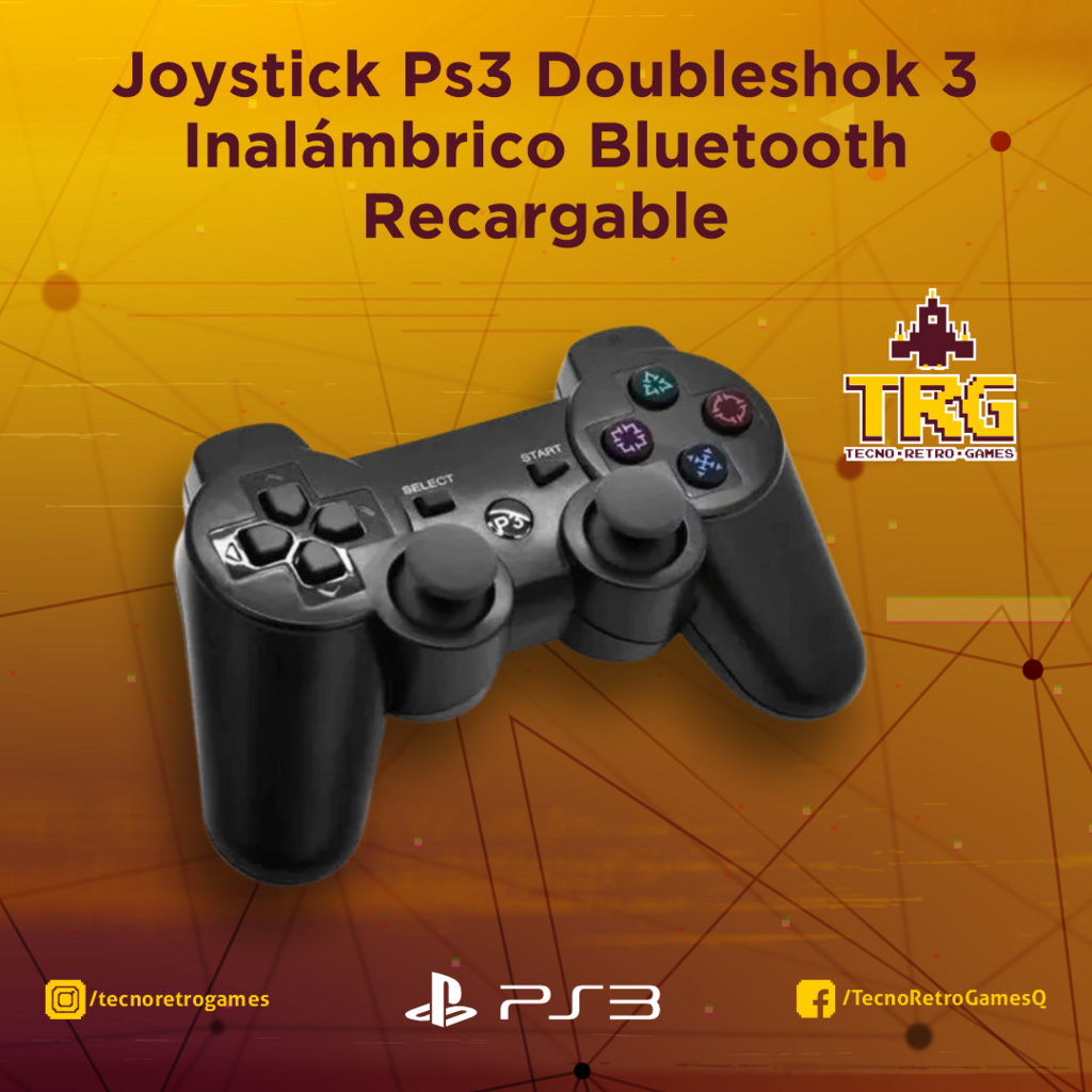 Joystick Ps3 Doubleshok 3 Inalámbrico Bluetooth Recargable