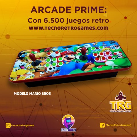 Consola retro Arcade PRIME 6500 Juegos