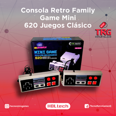 Consola Retro Family Game Mini 620 Juegos Clásicos OUTLET