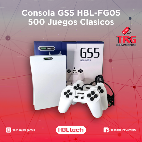 Consola GS5 HBL-FG05 500 Juegos Clásicos
