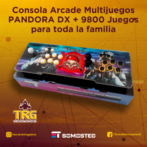 Consola Arcade Multijuegos PANDORA DX 8900 Juegos, para toda la familia