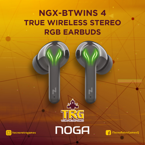 Auriculares deportivos NGX-BTWINS 4 - TRUE WIRELESS STEREO RGB EARBUDS Tremendo sonido