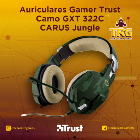 Auriculares Gamer Trust Camo GXT 322C CARUS Jungle