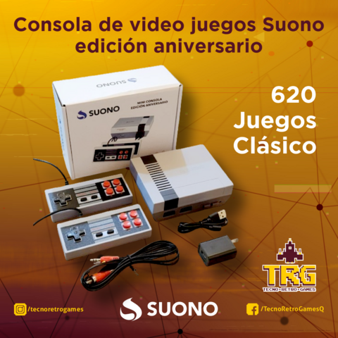 Consola de video juegos Suono edición aniversario - 620 juegos clásicos