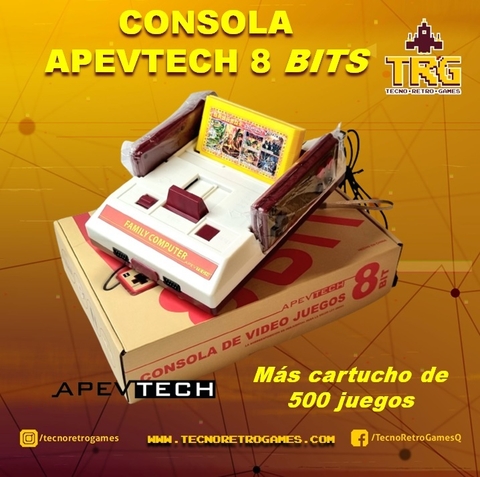 Consola Apevtech mas cartuchos de 500 Juegos clasicos los mejores en un solo lugar