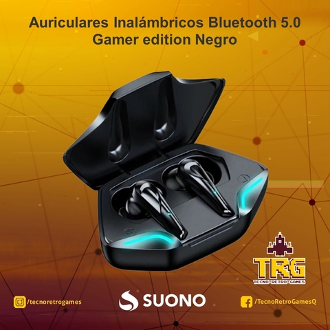 Auriculares Inalambricos Bluetooth 5.0 Gamer edition Negro