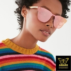 Blaze Clubmaster Rosa Espejado RB3576 Amaro Design