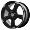 Llanta Audi Volkswagen Negro 15" 5x100 (Kit X 4)