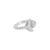 Anillo cola de sirena con concha acabado oxidado en plata en internet