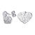 Aretes corazón plata .925 - comprar en línea