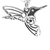 Collar colibrí en plata .925 en internet