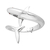 Brazalete diseño de Tiburón Plata .925 con ojos Rubí - comprar en línea