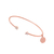 Brazalete doble estrella en plata con baño de oro rosa 18K con zirconia - comprar en línea