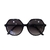 Óculos de sol hexagonal preto - Proteção UV400 - comprar online
