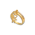 Anel de filho pendurado vazado - Banhado á Ouro 18k na internet