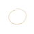 Tornozeleira pontos de luz color- Banhado á Ouro 18k